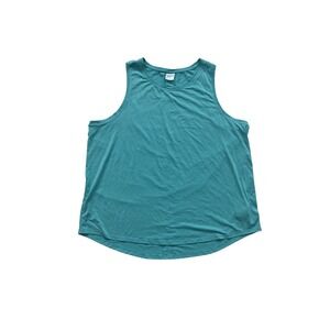 Athleta Womens XL Teal Green Back Keyhole Sleeveless Activewear Tank Top